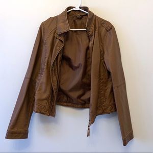 Aeropostale Brown Leather Jacket